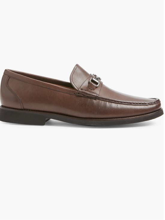 Peter Millar Brown Leather Bit Loafers